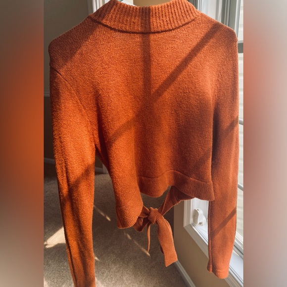 Rue21 Backless Autumn Orange Sweater/ Size M - Picture 6 of 6